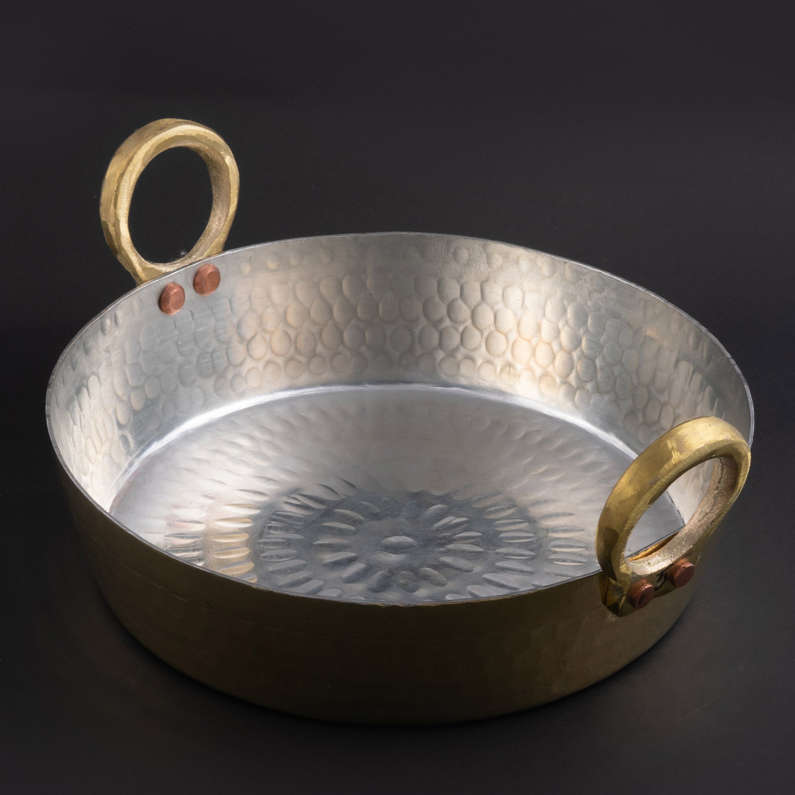 Brass Jalebi Kadai (Flat Kadai)